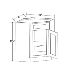 SW - Diagonal Sink Base Cabinet