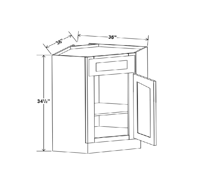image019-1 SW - Diagonal Sink Base Cabinet