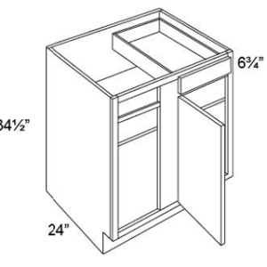 SW - Blind Base Corner Cabinet, Must Pull To 39"