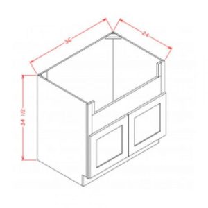 SW - Apron Sink Base Cabinet