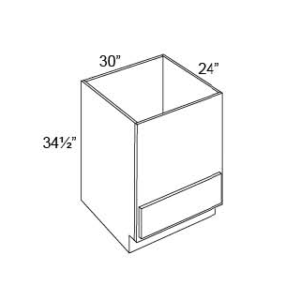 SW - Microwave Base 1 drawer, opening: 30"W, 17"H