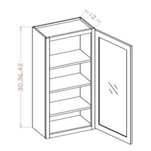 SG - Single Glass Door Wall Cabinet
